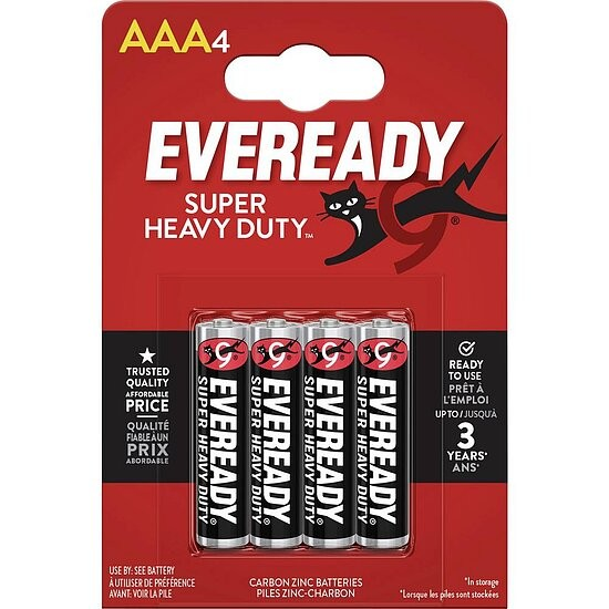 Eveready SHD Kohle-Zink Micro (AAA) 4er Blister