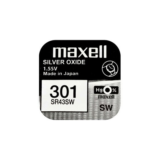 Maxell 301 SR43SW Knopfzelle 1,55V
