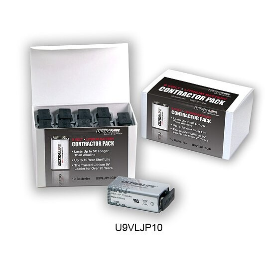 Ultralife – 9V Block Lithium 6FR22 Batterien – 10er Packung