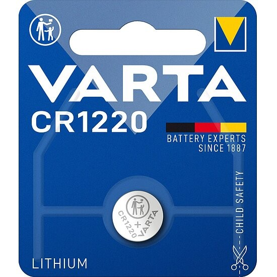 Varta CR1220 Lithium Batterie 3V – 1er Packung
