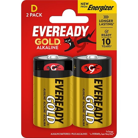 Energizer- Eveready Gold Mono (D) – 2er Packung
