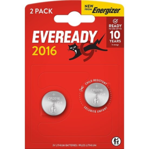 Energizer Eveready CR2016 Lithium Batterie 3V – 2er Packung