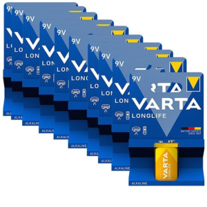 Varta – 9V Block Longlife 6LR22 Batterien – lose