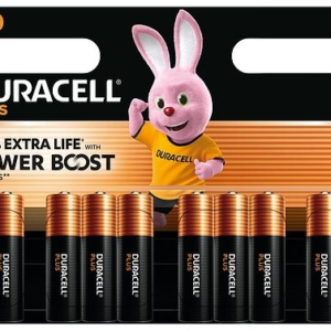 Duracell – AA Mignon Plus LR6 Batterien + 100% LANGLEBIGER Power Boost – 4er Packung