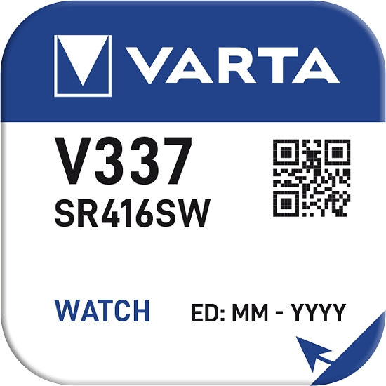 Varta Vatch 337 SR416SW Knopfzelle 1,55V