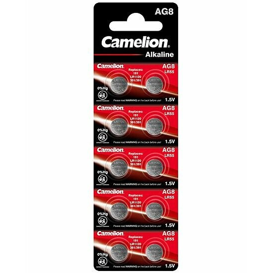 Camelion AG8  LR55 Alkaline Batterie 1,5V – 10er Packung