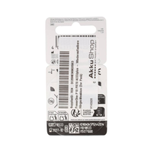 PowerOne P10 PR70 ACCUplus – Wiederaufladbare Hörgeräteakkus (2er Pack)
