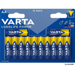 Varta – AA Mignon Longlife Power LR6 Batterien – 4er Folie