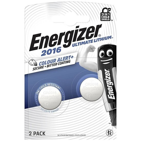 Energizer CR2016 Ultimate Lithium Batterie 3V – 2er Packung
