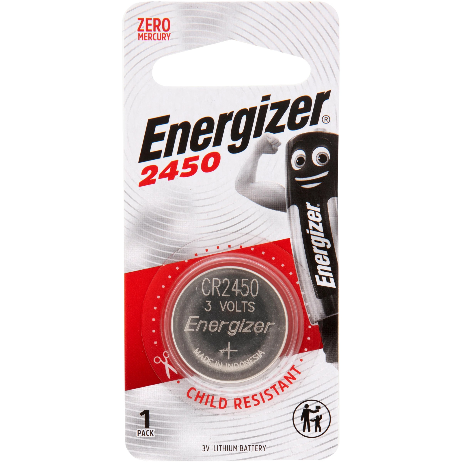 Energizer CR2450 Lithium Batterie 3V – 1er Packung