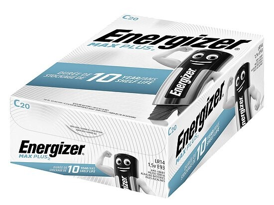 Energizer Max Plus Baby C – Batterie Alkali-Mangan 1.5 V 20 St.