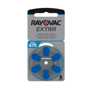 Rayovac Extra Advanced Hörgerätebatterien - 675 blau PR44 - (6er Blister)