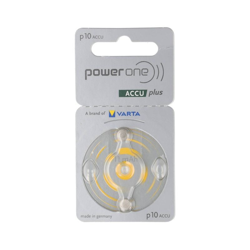 PowerOne P10 PR70 ACCUplus – Wiederaufladbare Hörgeräteakkus (2er Pack)