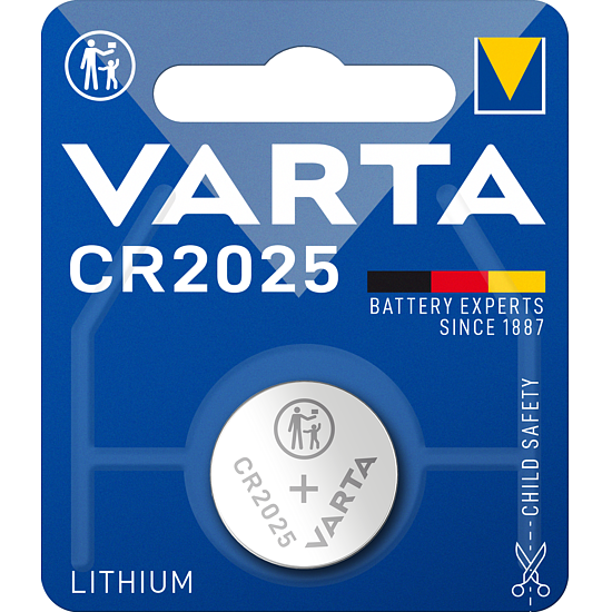 Varta CR2025 Lithium Batterie 3V – 1er Packung