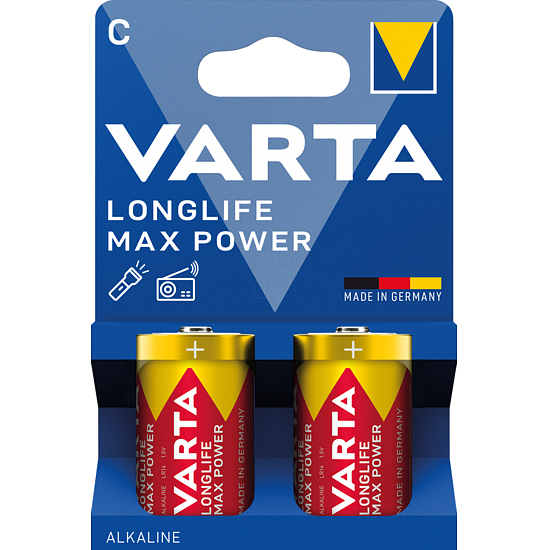 Varta – Baby C Longlife Max Power LR14 Batterien – 2er Packung