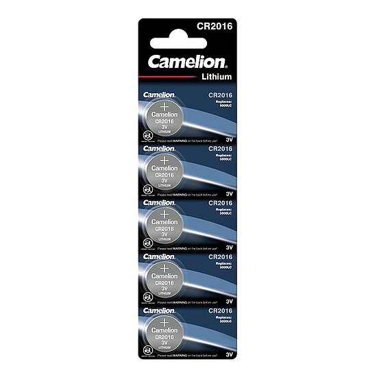Camelion CR2016 Lithium Batterie 3V – 5er Packung