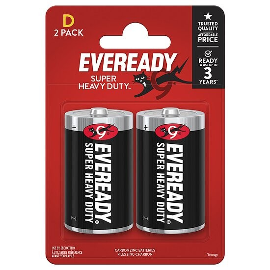 Eveready SHD Kohle-Zink Mono (D) 2 Stück