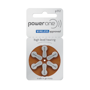 Power One Hörgerätebatterien - P312 braun PR41 - (6er Blister)