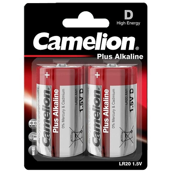 Camelion – Mono D Plus Alkaline LR20 Batterien – 2er Packung