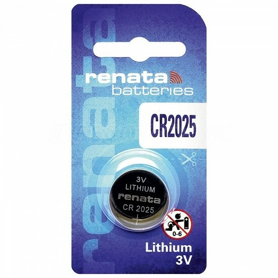 Renata CR2025 Lithium Batterie 3V – 1er Packung