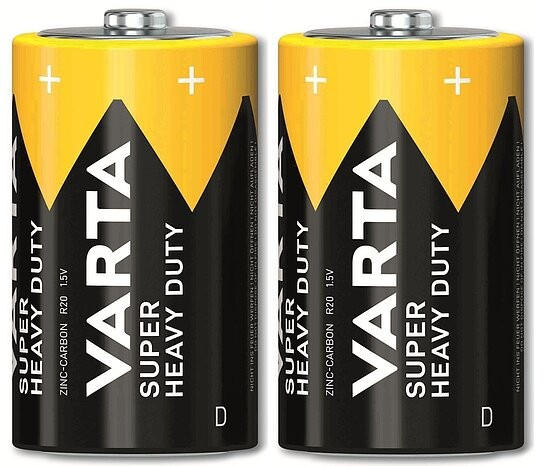 Varta – Mono D Superlife R20 Batterien – 2er Folie