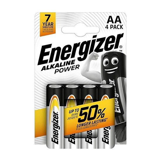 Energizer – AA Mignon Alkaline Power LR6 Batterien – 4er Packung