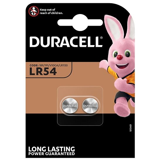 Duracell LR54 Alkaline Batterie 1,5V – 2er Packung