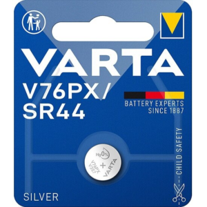 Varta V76PX  SR44 Silberoxid Batterie 1,55V – 1er Packung