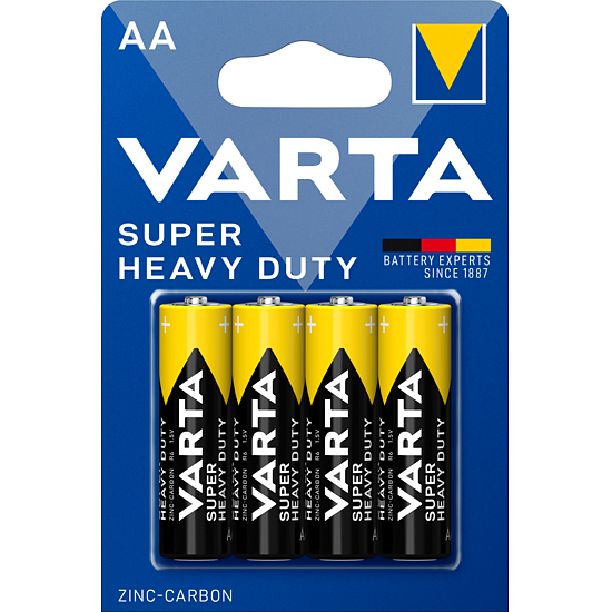 Varta – AA Mignon Superlife (Super Heavy Duty) R6 Batterien – 4er Packung