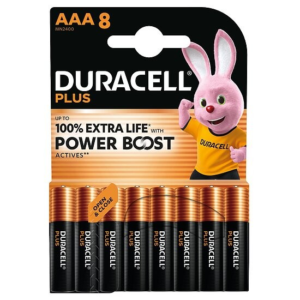 Duracell – AAA Micro Plus LR03 Batterien + 100% LANGLEBIGER* Power Boost – 4er Packung