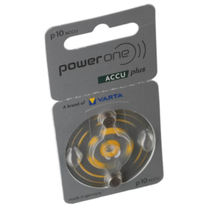 PowerOne P10 PR70 ACCUplus – Wiederaufladbare Hörgeräteakkus (2er Pack)