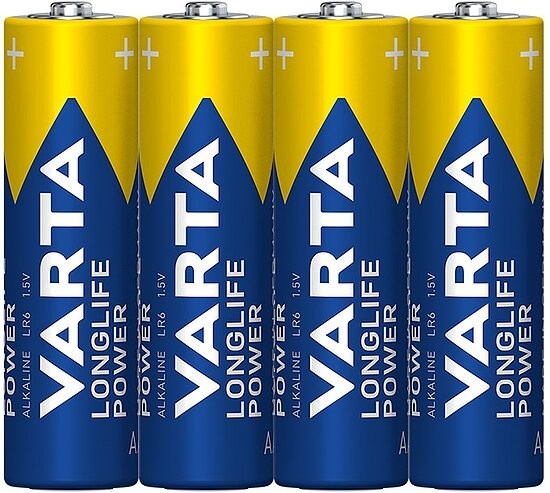 Varta – AA Mignon Longlife Power LR6 Batterien – 4er Folie