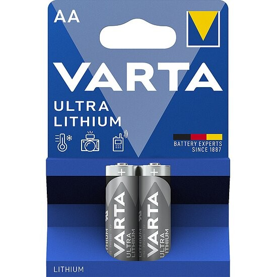 Varta- AA Mignon Ultra Lithium FR6 Batterien – 2er Packung