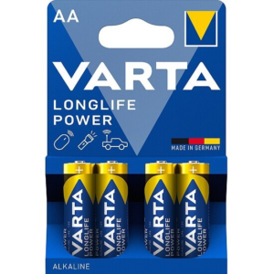 Varta – AA Mignon Longlife Power LR6 Batterien – 4er Folie
