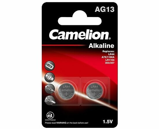 Camelion AG13 / LR44 Alkaline Batterie 1,5V – 2er Packung