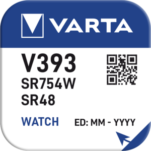Varta Vatch 393 SR754W SR48 Knopfzelle 1,55V