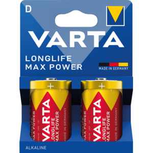 Varta - Mono D Longlife Max Power LR20 Batterien - 2er Packung
