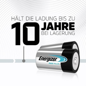 Energizer Max Plus Mono D – Batterie Alkali-Mangan 1.5 V 20 St.