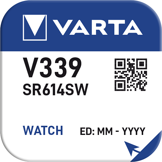 Varta Watch 339 SR614SW Knopfzelle 1,55V
