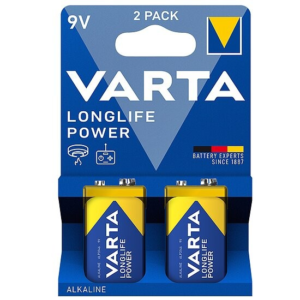 Varta – 9V Block Longlife Power 6LR22 Batterien – lose
