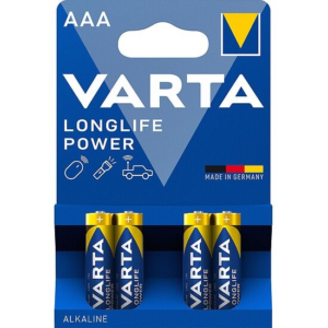 Varta - AAA Micro Longlife Power LR03 Batterien - 4er Packung